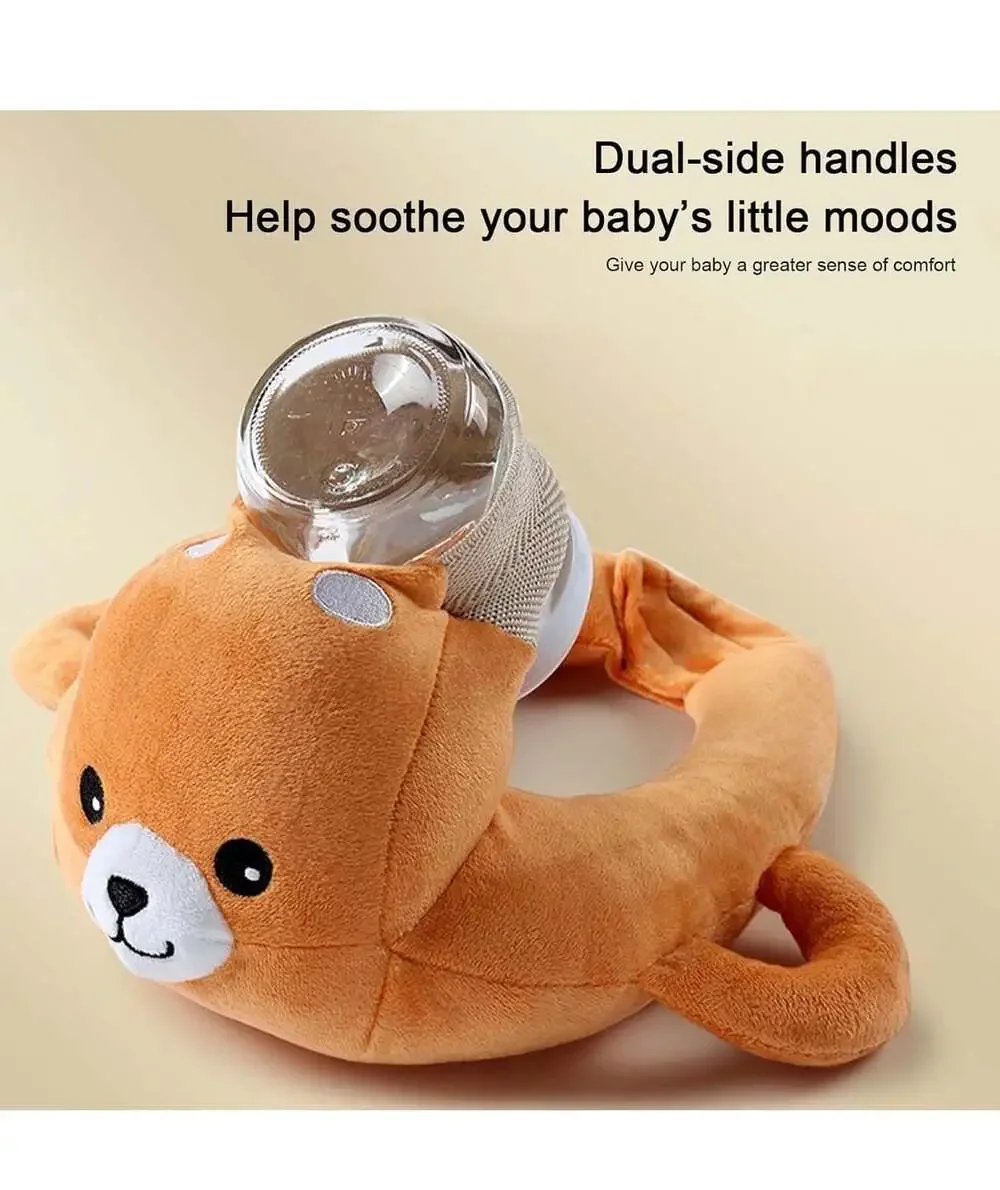 Baby Self Feeding Pillow Bear Shaped Bottle Holder Cushion